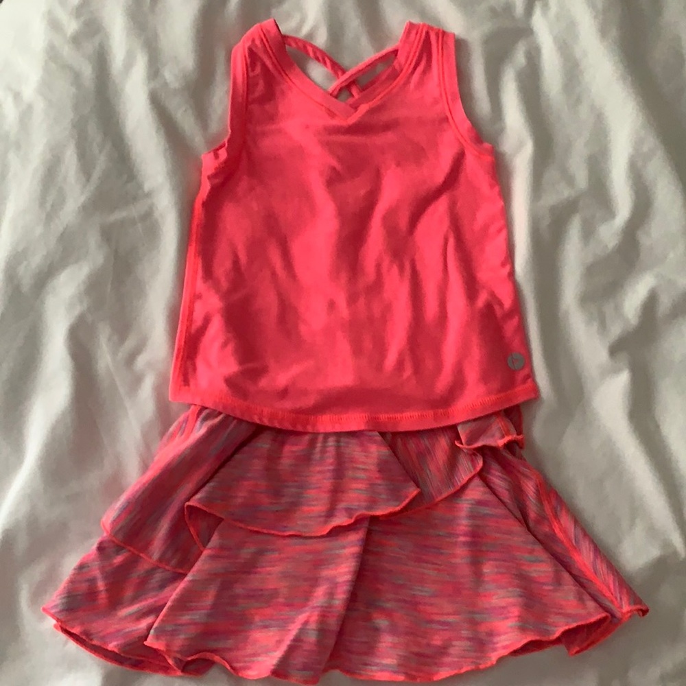 Girls 2T Tennis/Play Top with Matching Skort
